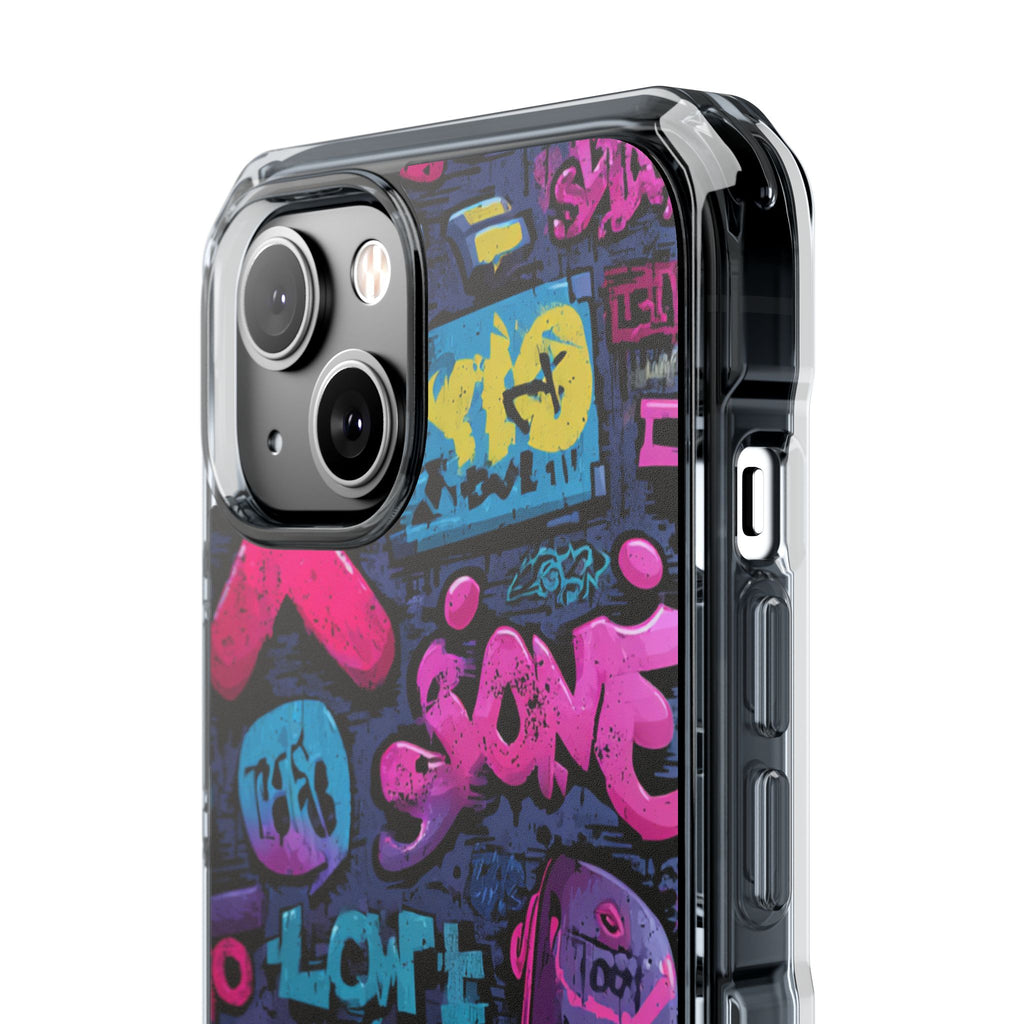Neon Street Art | Clear MagSafe Case
