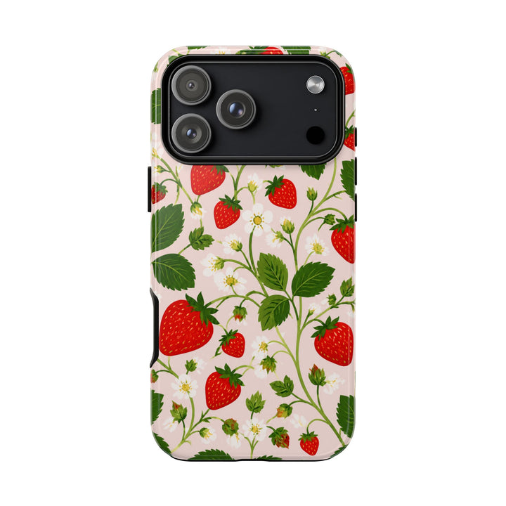 Strawberry Vines phone case design