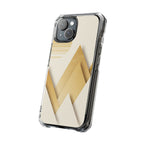 Luxury Gold Chevron | Clear MagSafe Case