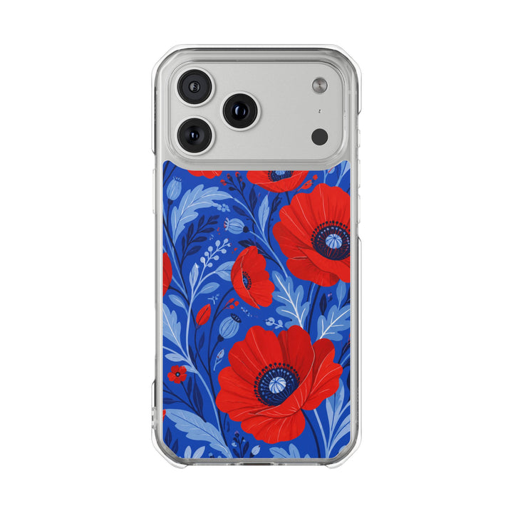 Poppy Surge | Clear MagSafe Case