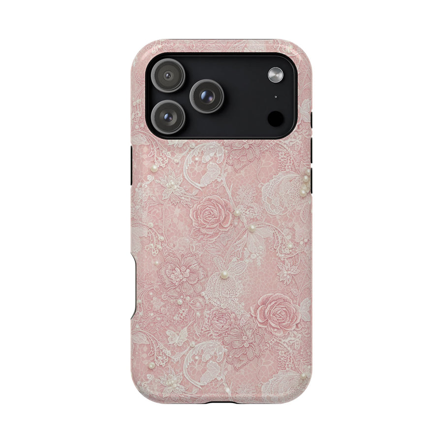 Pastel Pink Rose | Tough MagSafe Case