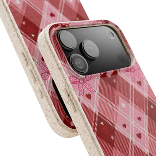 Heart Plaid | Biodegradable Case