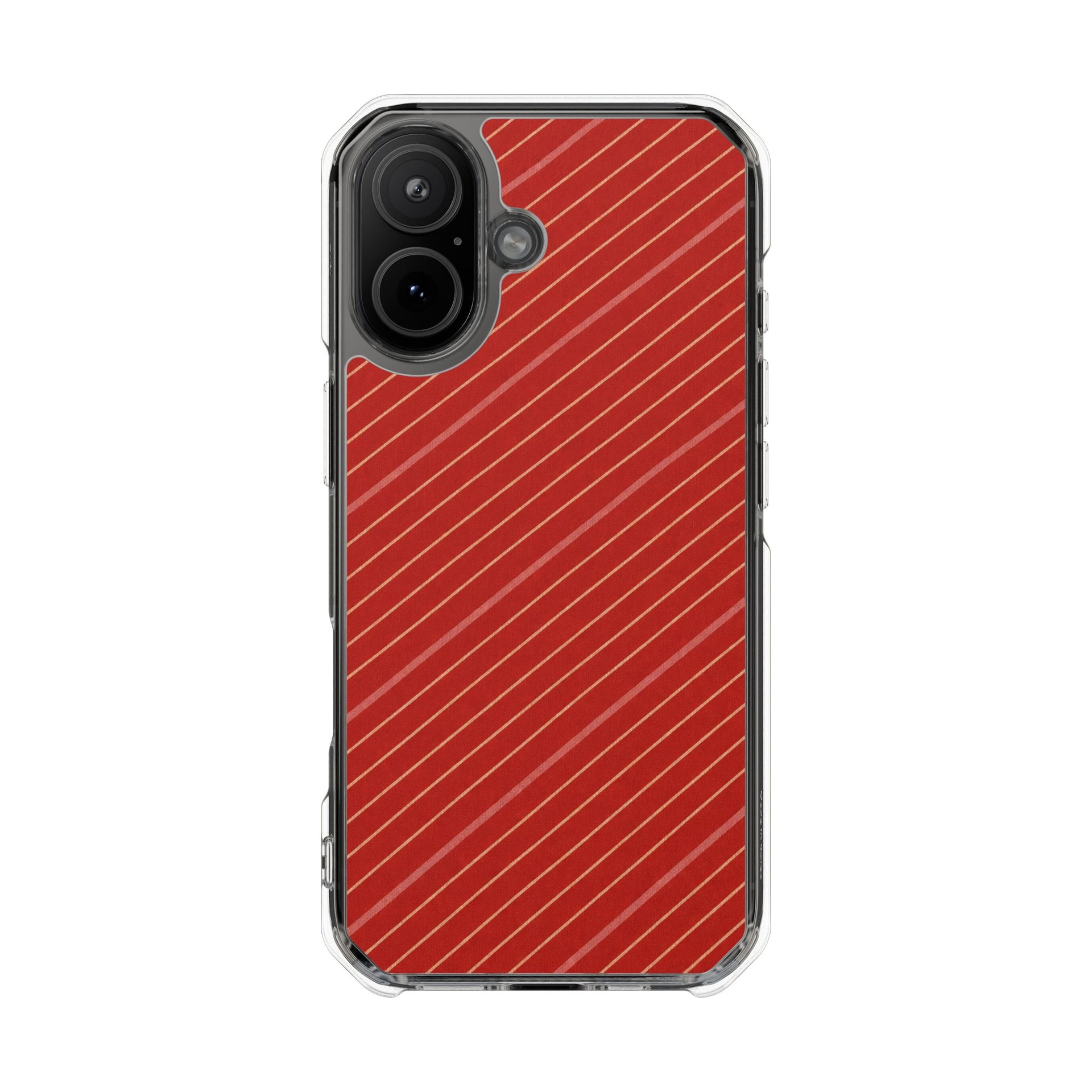 Tomato Diagonal | Clear MagSafe Case