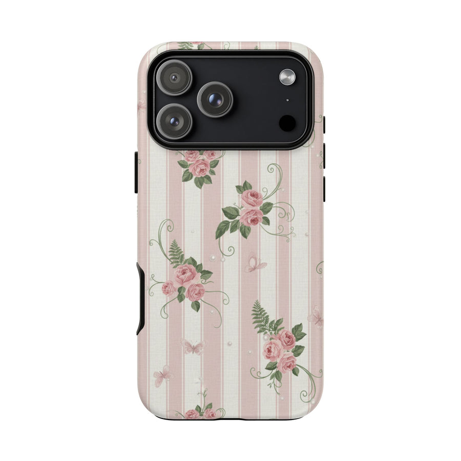 Pink Stripe Rose | Tough Case