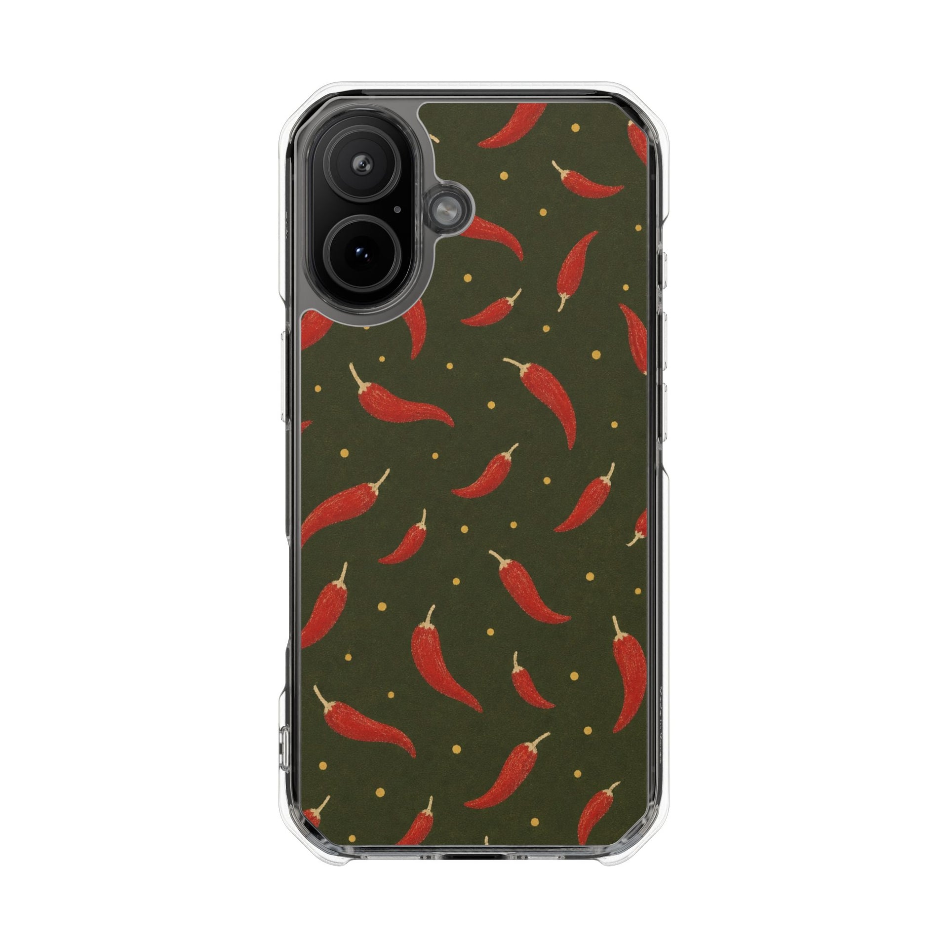 Olive Chili | Clear MagSafe Case