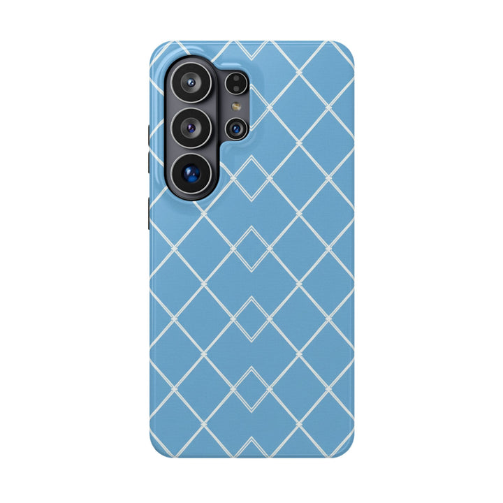 Blue Lattice | Tough MagSafe Case