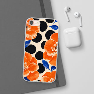 Polka Camellias | Frosted Clear Case — product image 54