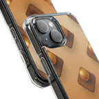 Amber Studs | Clear MagSafe Case
