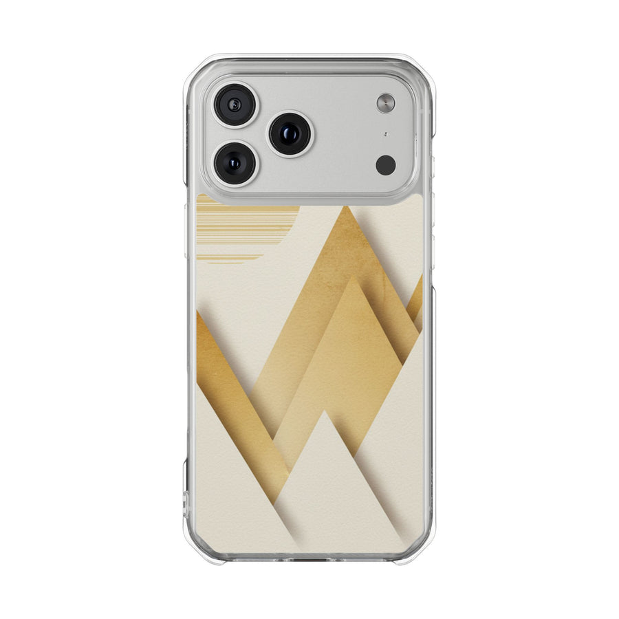 Luxury Gold Chevron | Clear MagSafe Case