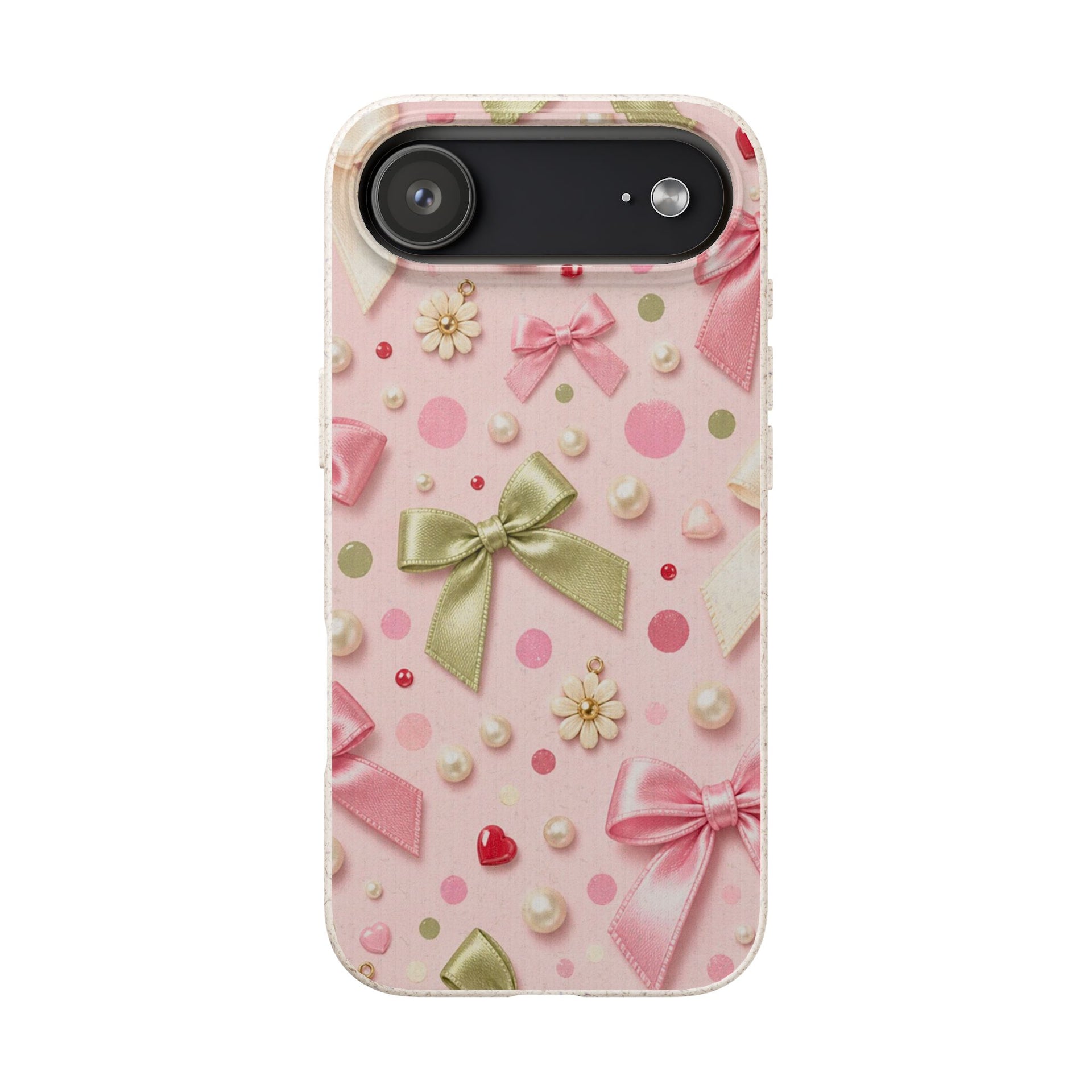 Dotty Pearl Bow | Biodegradable Case