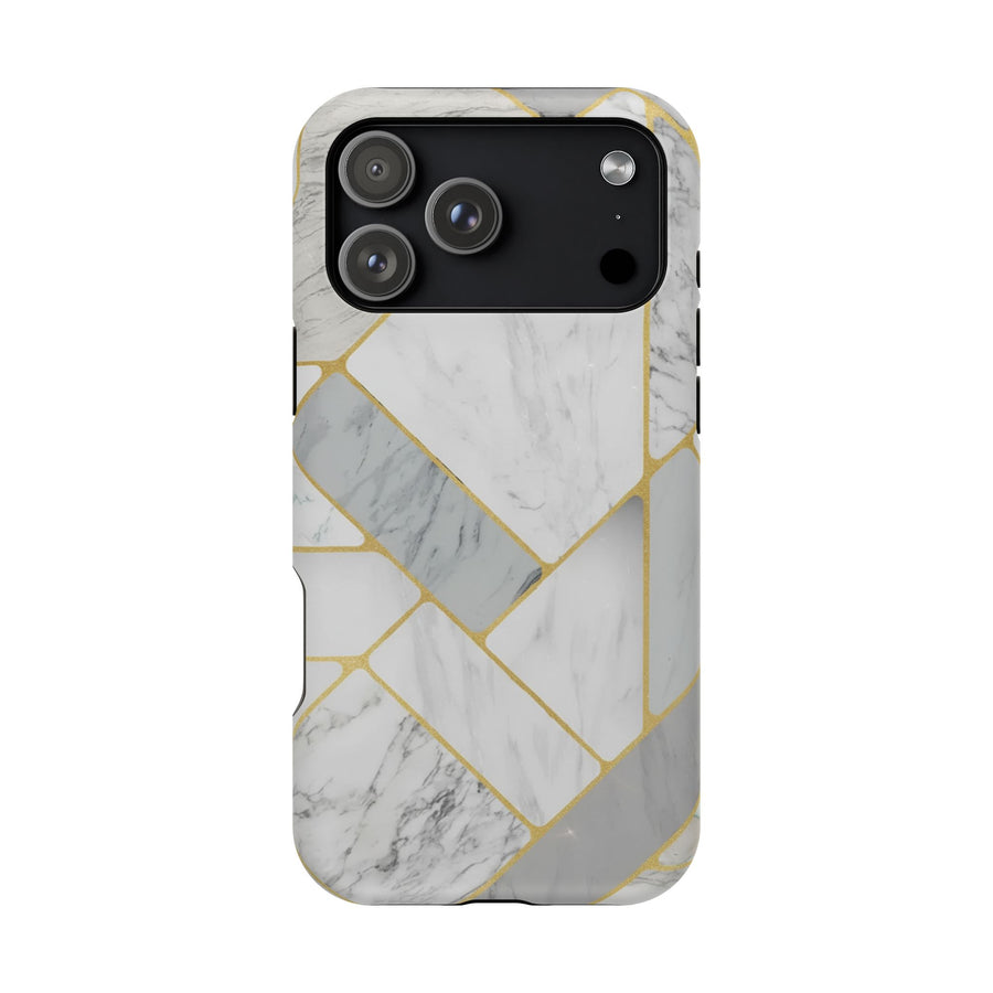 Gold Geo Marble | Tough MagSafe Case