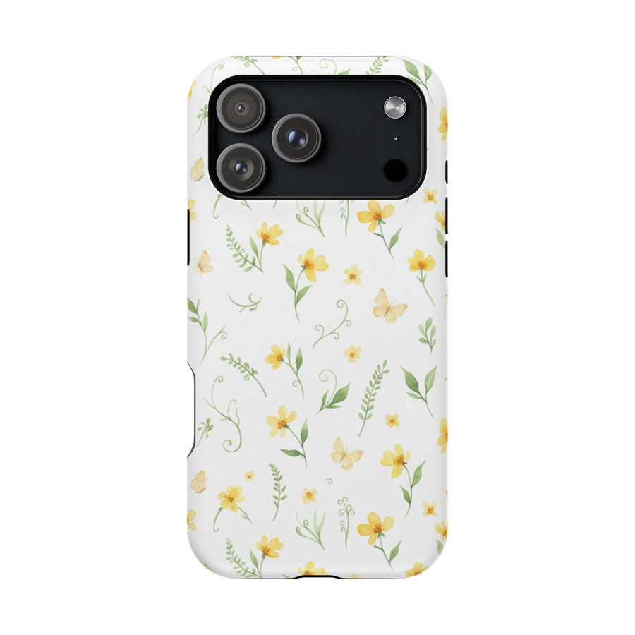 Ditsy Yellow Floral | Tough MagSafe Case