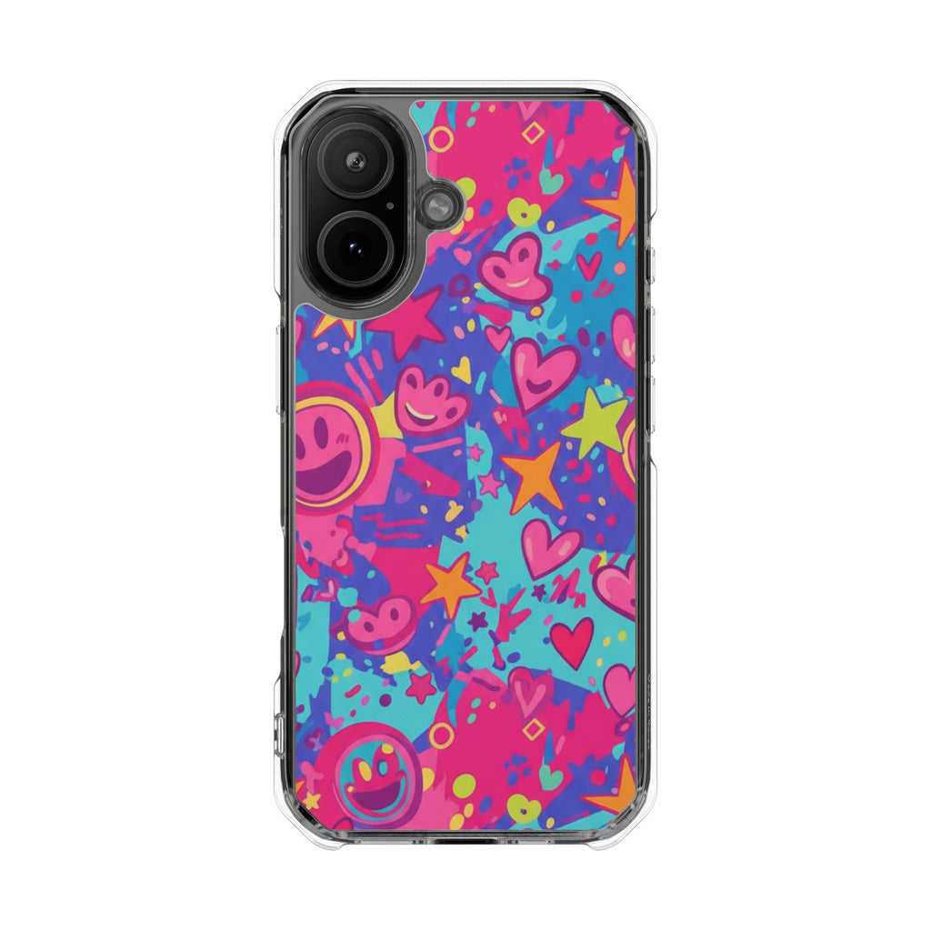 Smiley Pop cute clear magsafe case design
