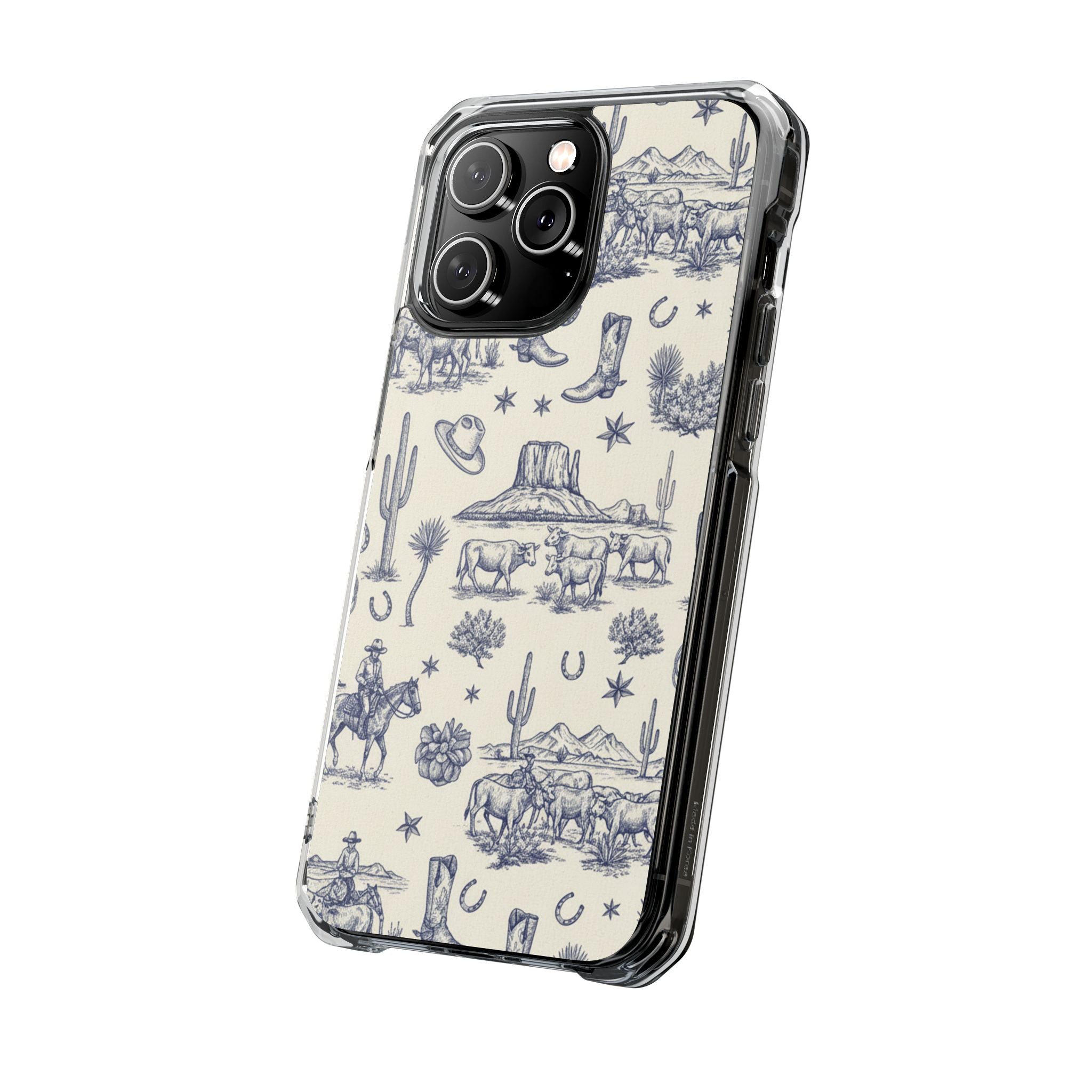 Whimsical Toile | Clear MagSafe Case