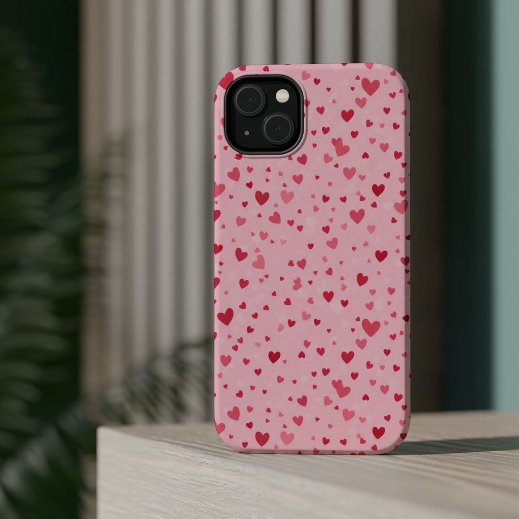 Blush Ditsy Heart | Tough MagSafe Case