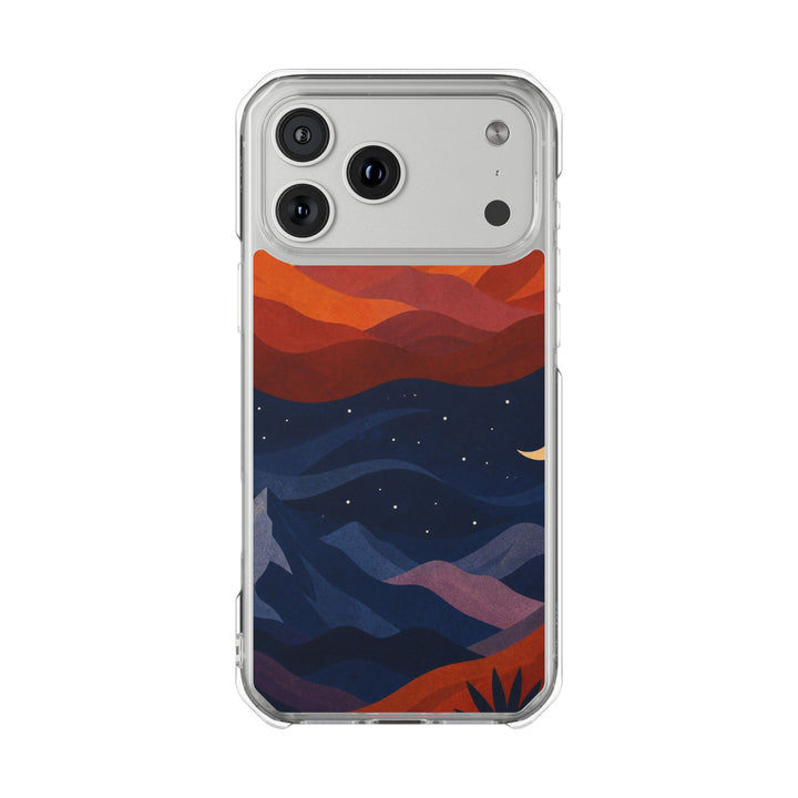 Dusk Ridges | Clear MagSafe Case