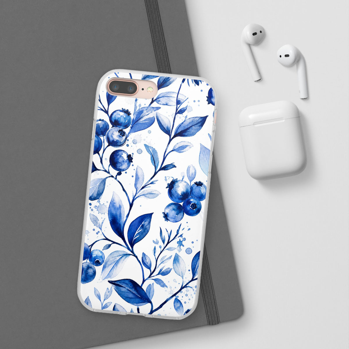 Blueberry Delft | Frosted Clear Case — product image 56