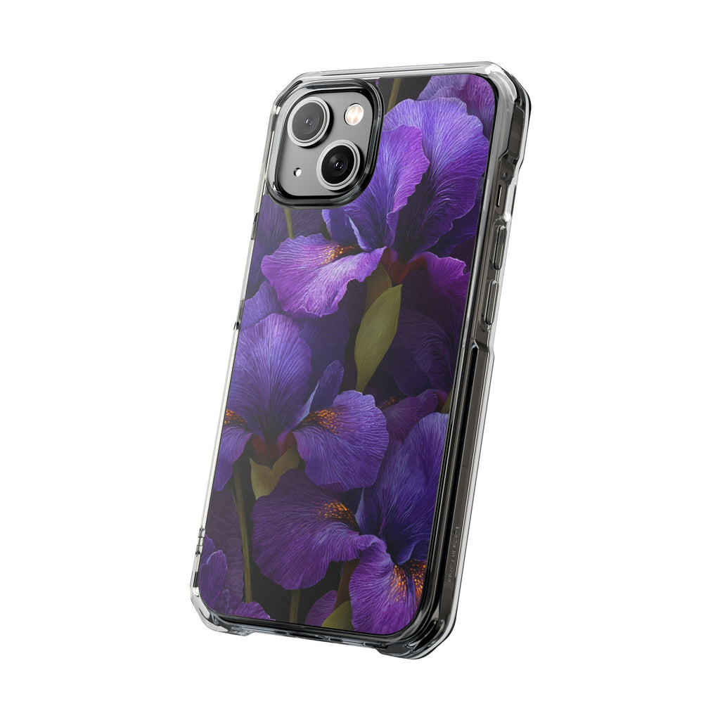 Purple Iris | Clear MagSafe Case