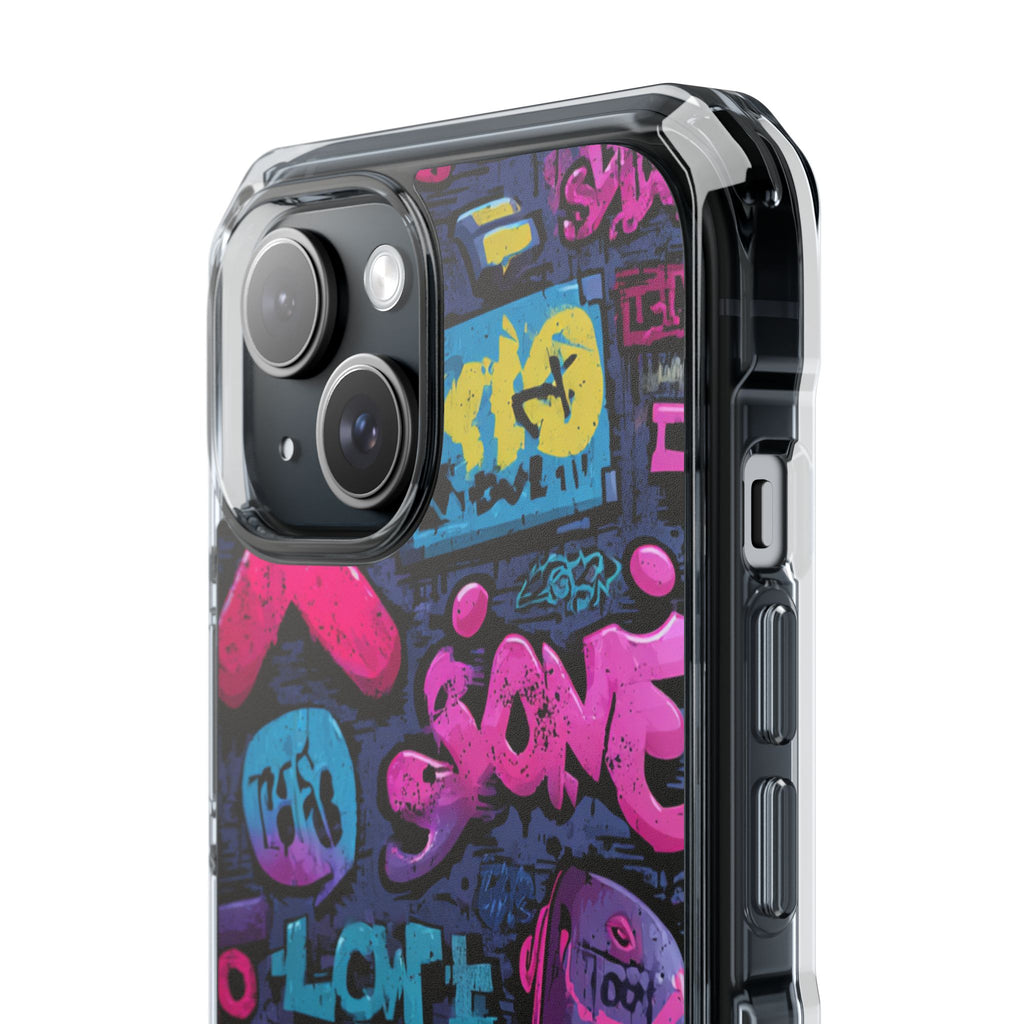 Neon Street Art | Clear MagSafe Case