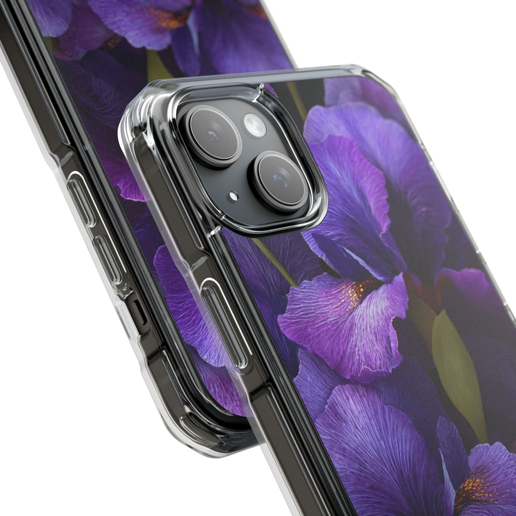 Purple Iris | Clear MagSafe Case