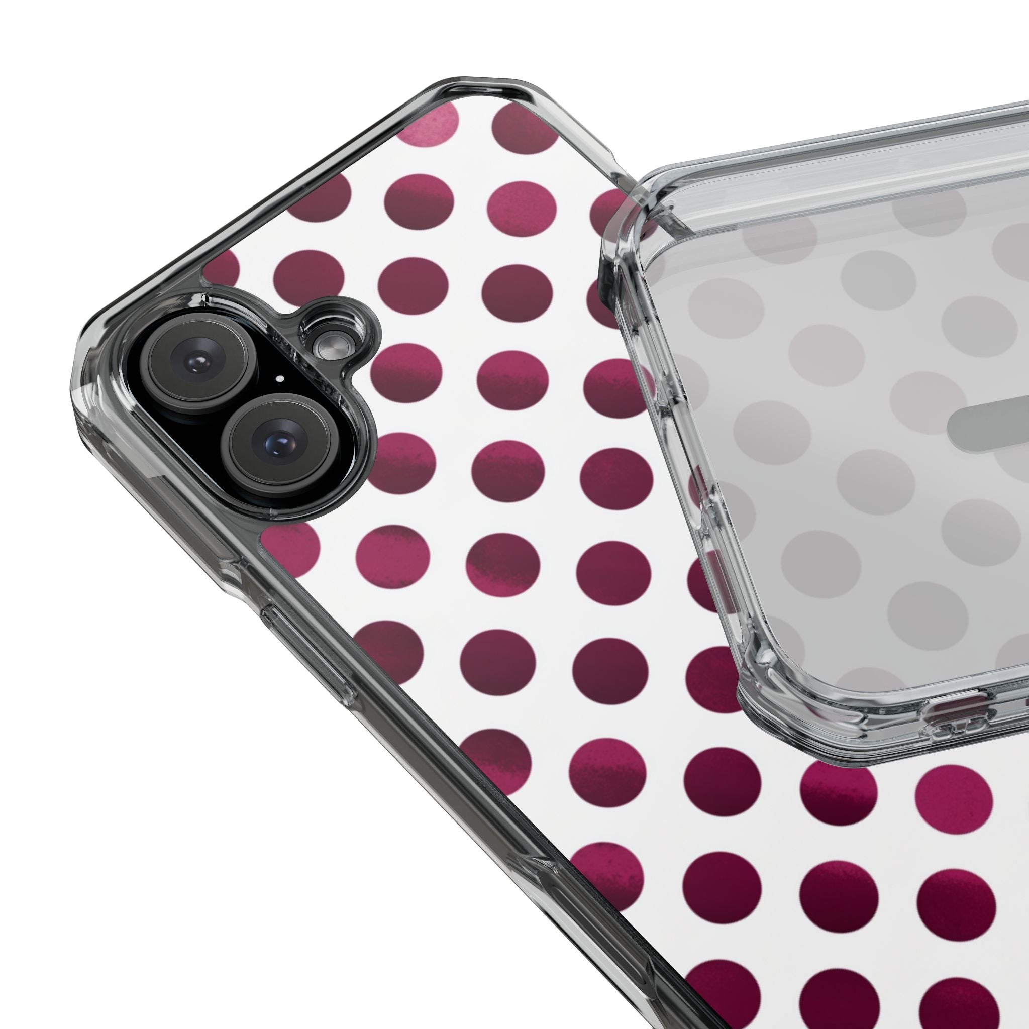 Berry Dots | Clear MagSafe Case