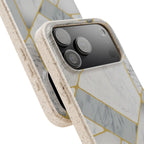 Gold Geo Marble | Biodegradable Case
