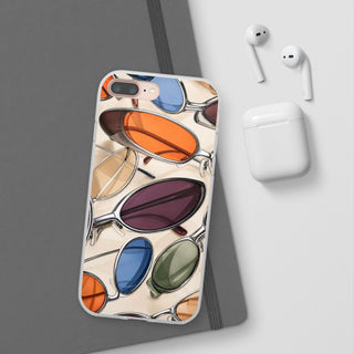 Persimmon Grid | Frosted Clear Case — product image 56