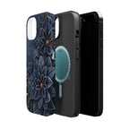 Denim Dahlia | Tough MagSafe Case