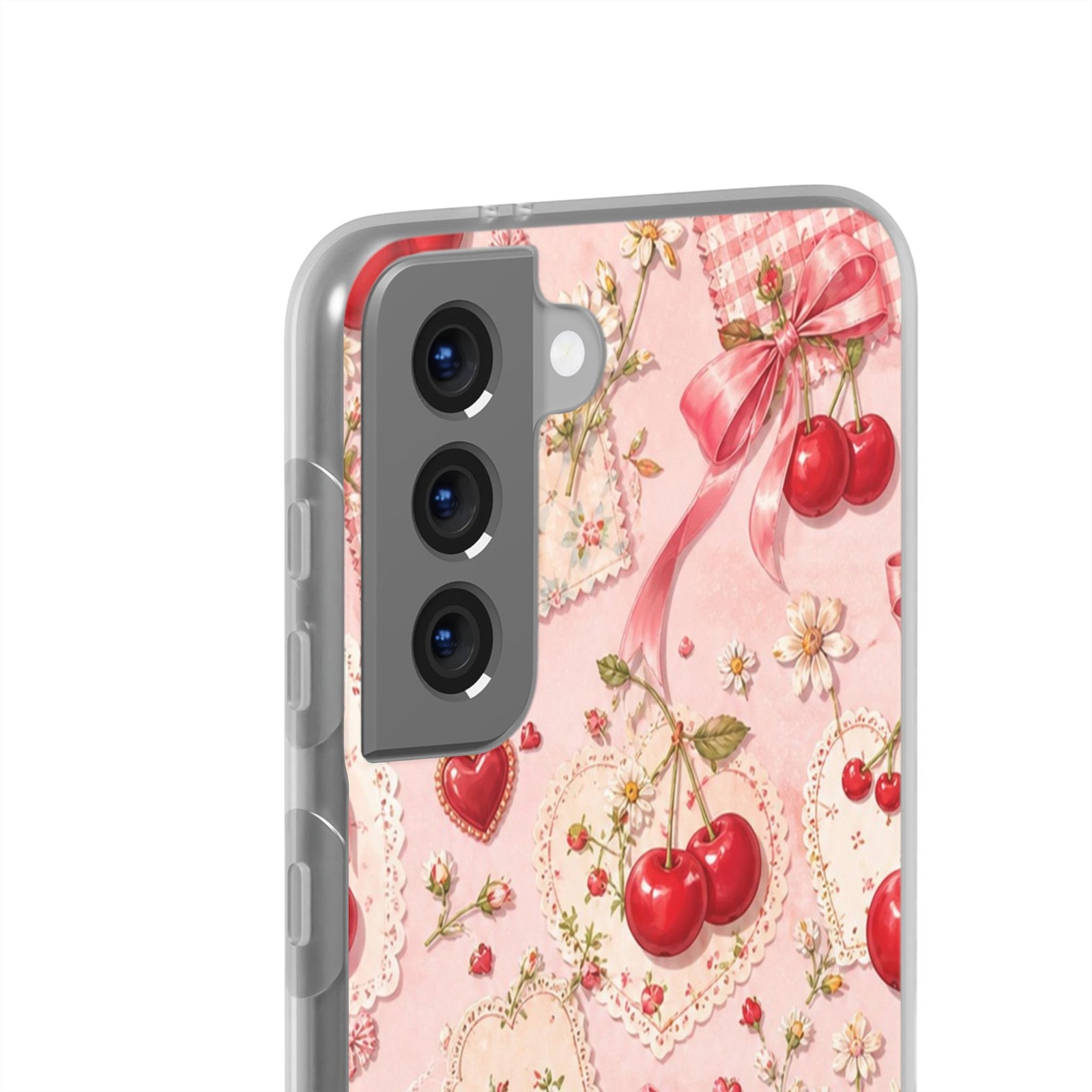 Cherry Ribbon Picnic | Clear Case
