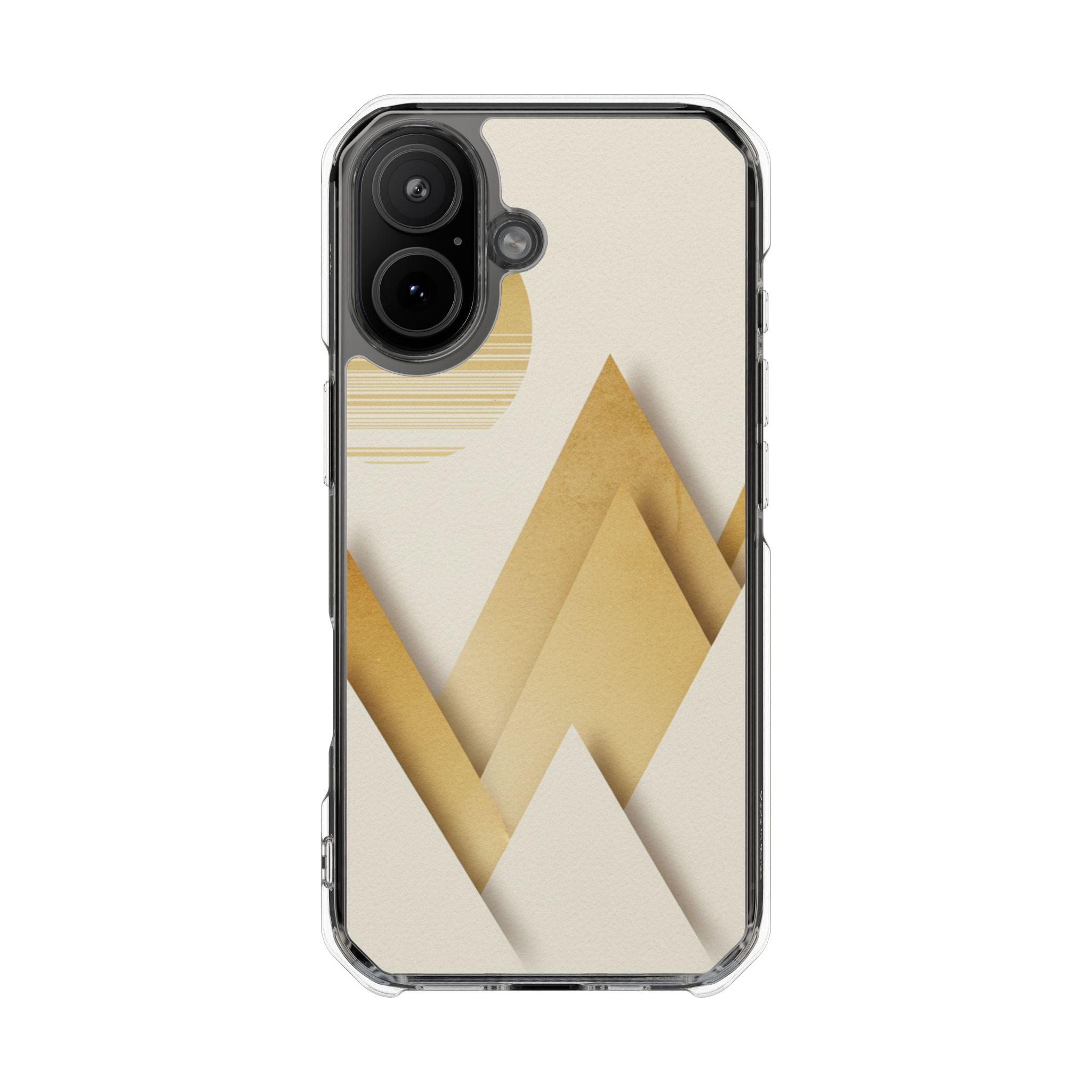 Luxury Gold Chevron | Clear MagSafe Case