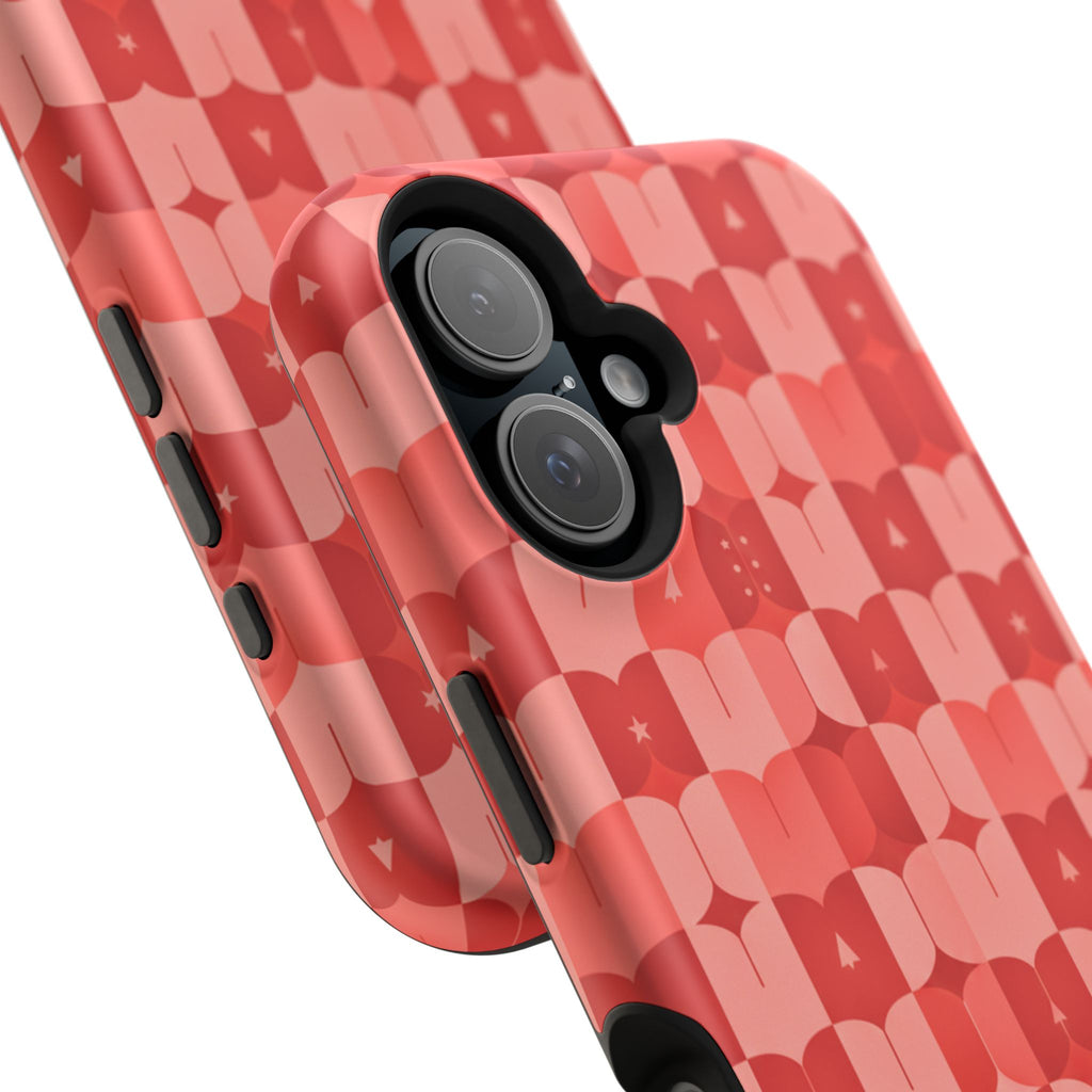 Coral Geo Tile | Tough MagSafe Case