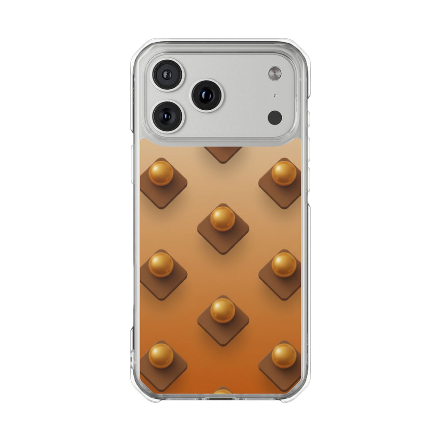 Chic Gold Stud | Clear MagSafe Case