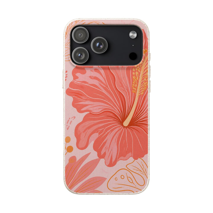 Coral Hibiscus | Biodegradable Case