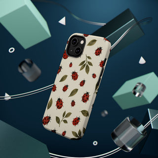 Ivory Ladybugs | Tough MagSafe Case