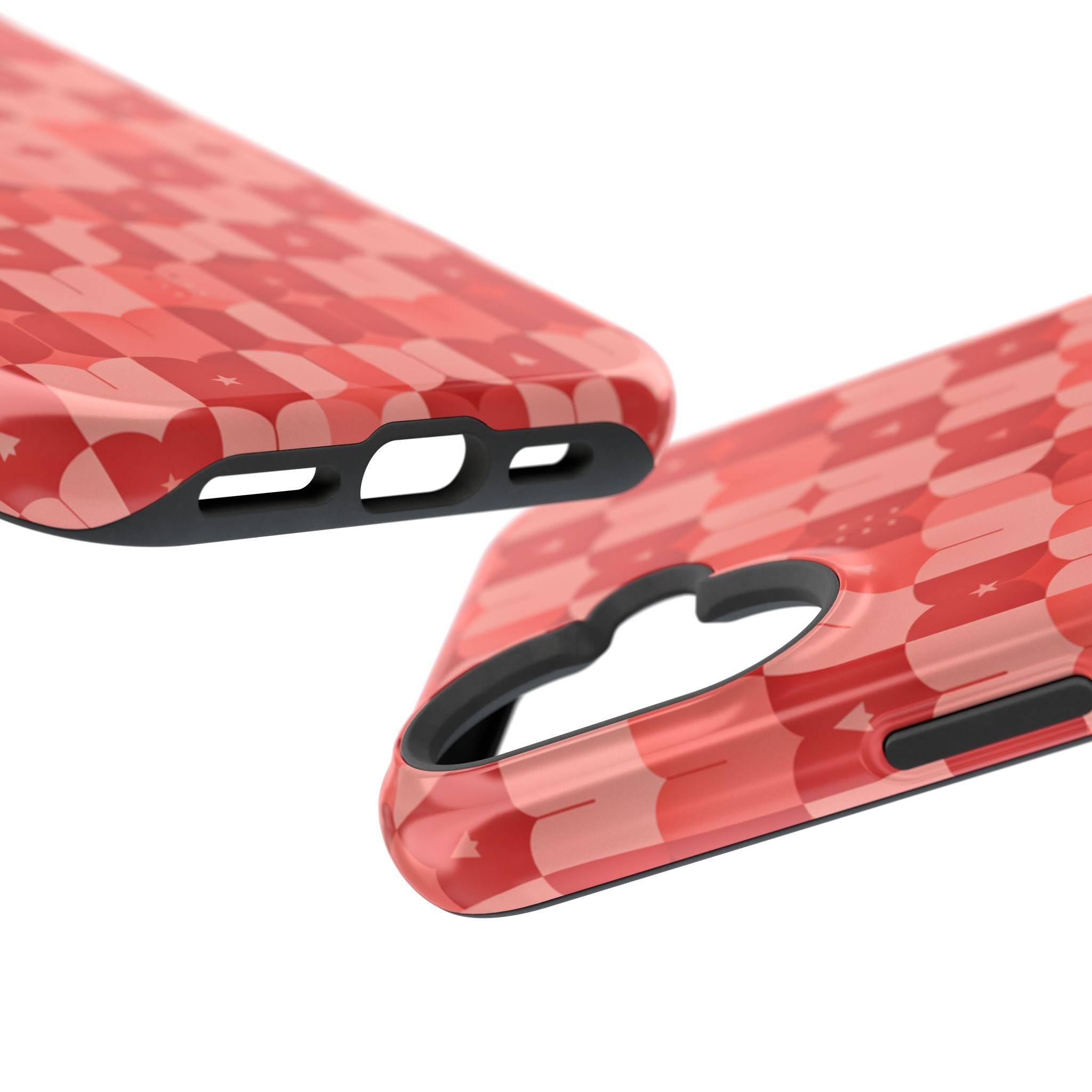 Coral Geo Tile | Tough MagSafe Case