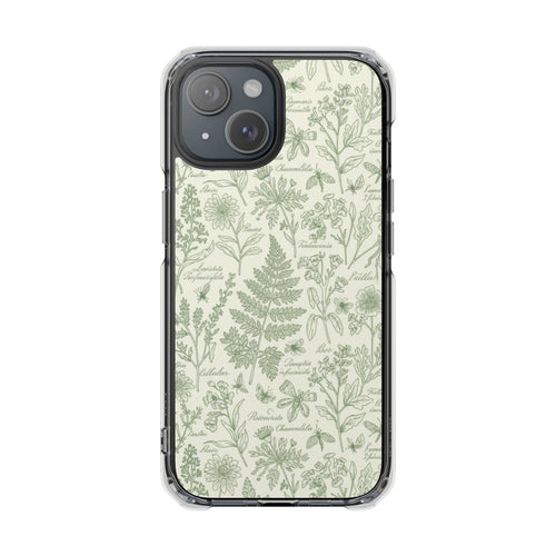 Botanical Glow | Clear MagSafe Case