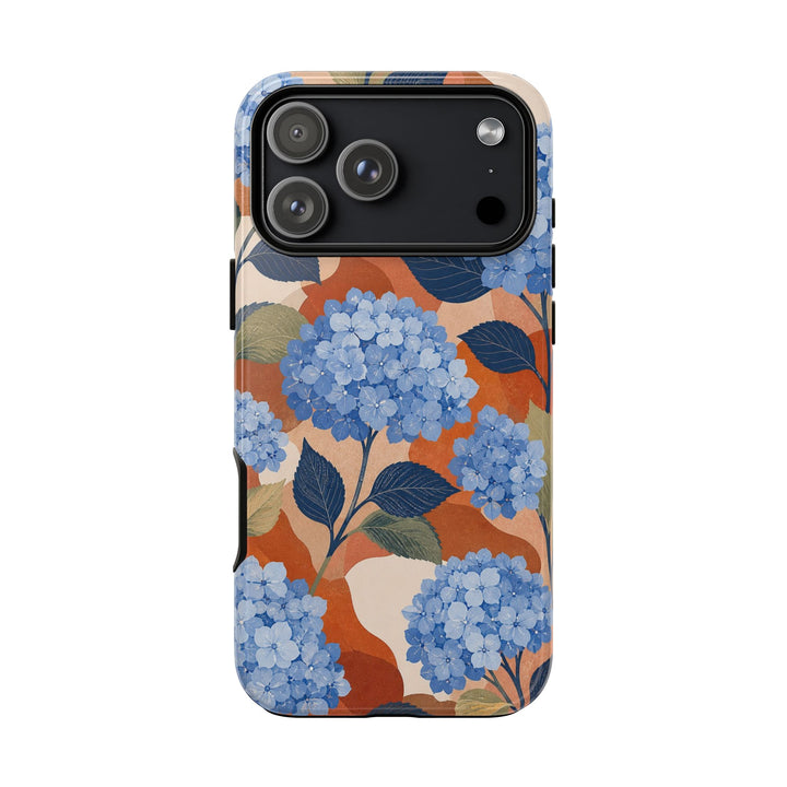 Brownstone Hydrangeas phone case design