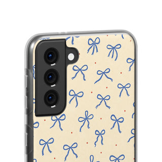 Cobalt Ribbon | Clear Case
