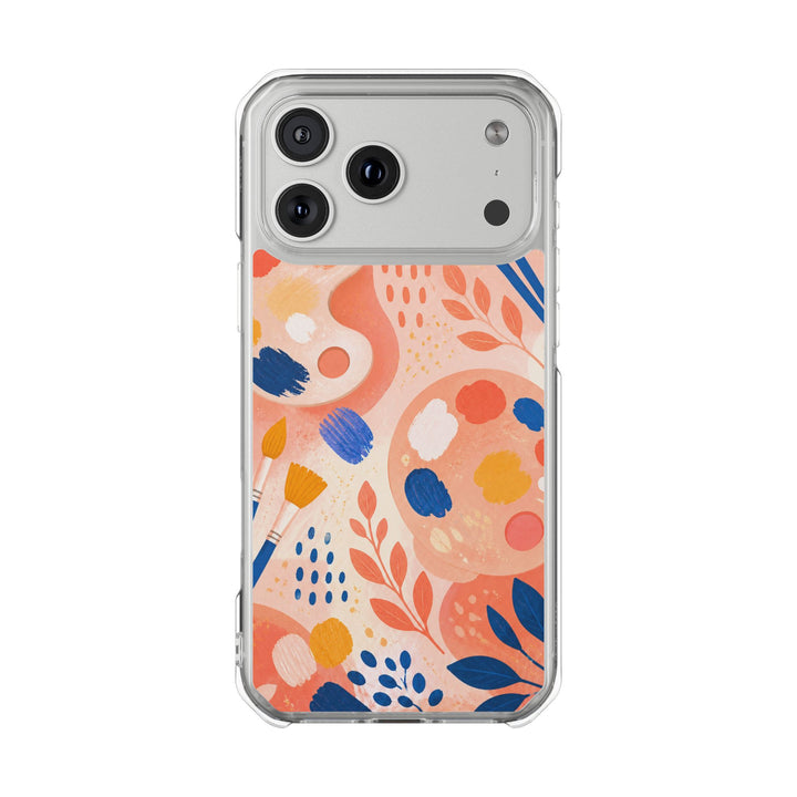 Coral Palette | Clear MagSafe Case