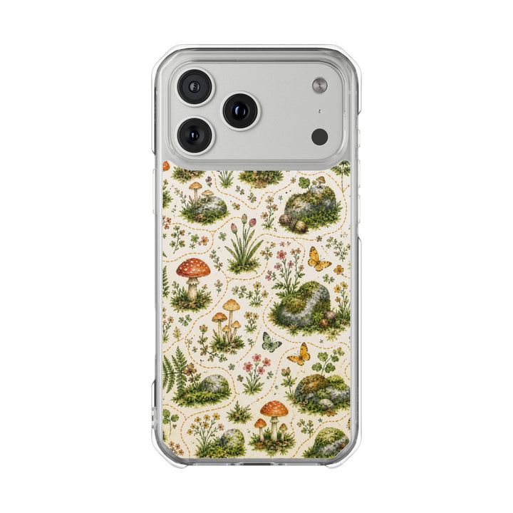 Mushroom Meadow | Clear MagSafe Case