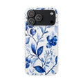 Blueberry Delft | Frosted Clear Case — product front view