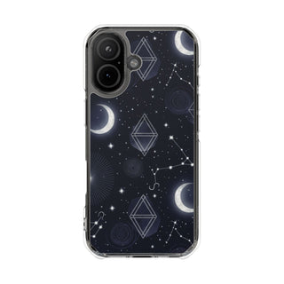 Moon Map | Clear MagSafe Case
