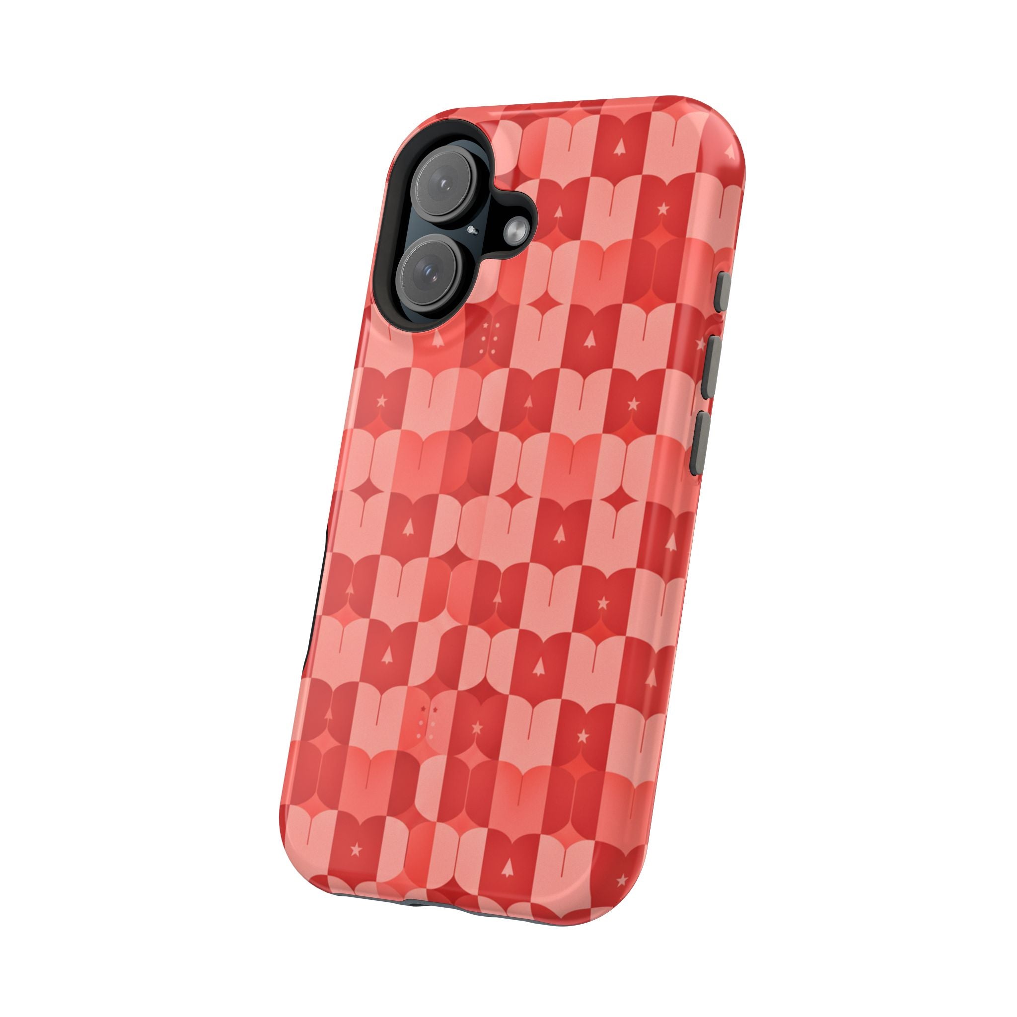 Coral Geo Tile | Tough MagSafe Case