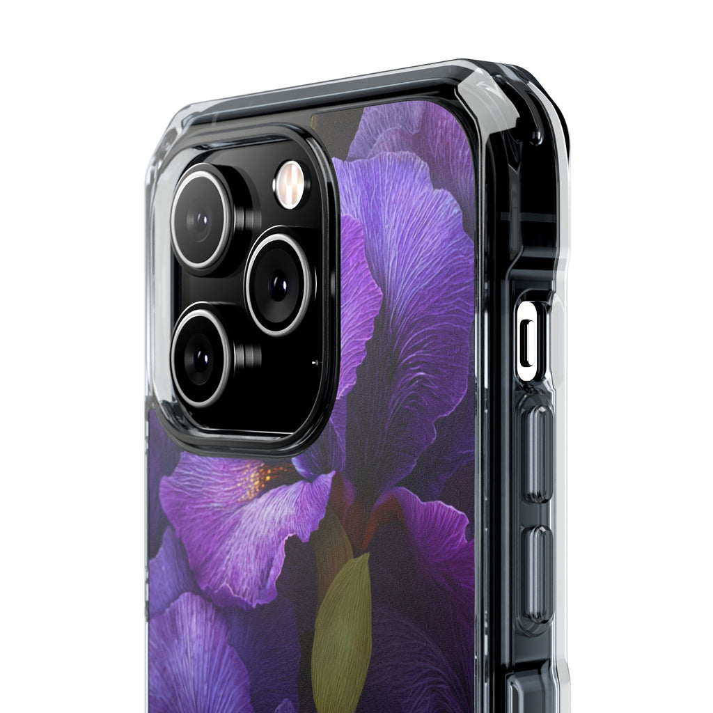 Purple Iris | Clear MagSafe Case