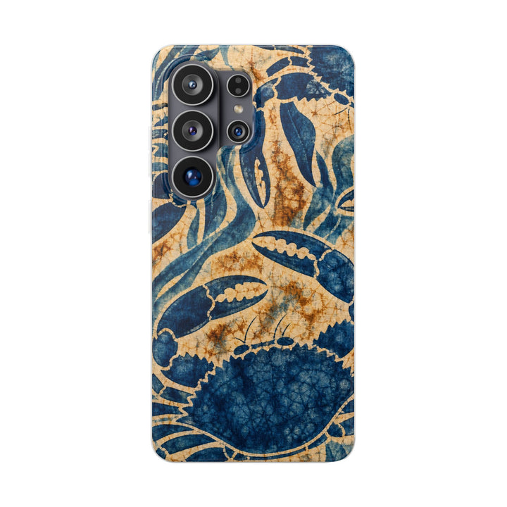 Indigo Crab phone case design