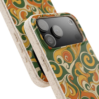 Olive Paisley | Biodegradable Case