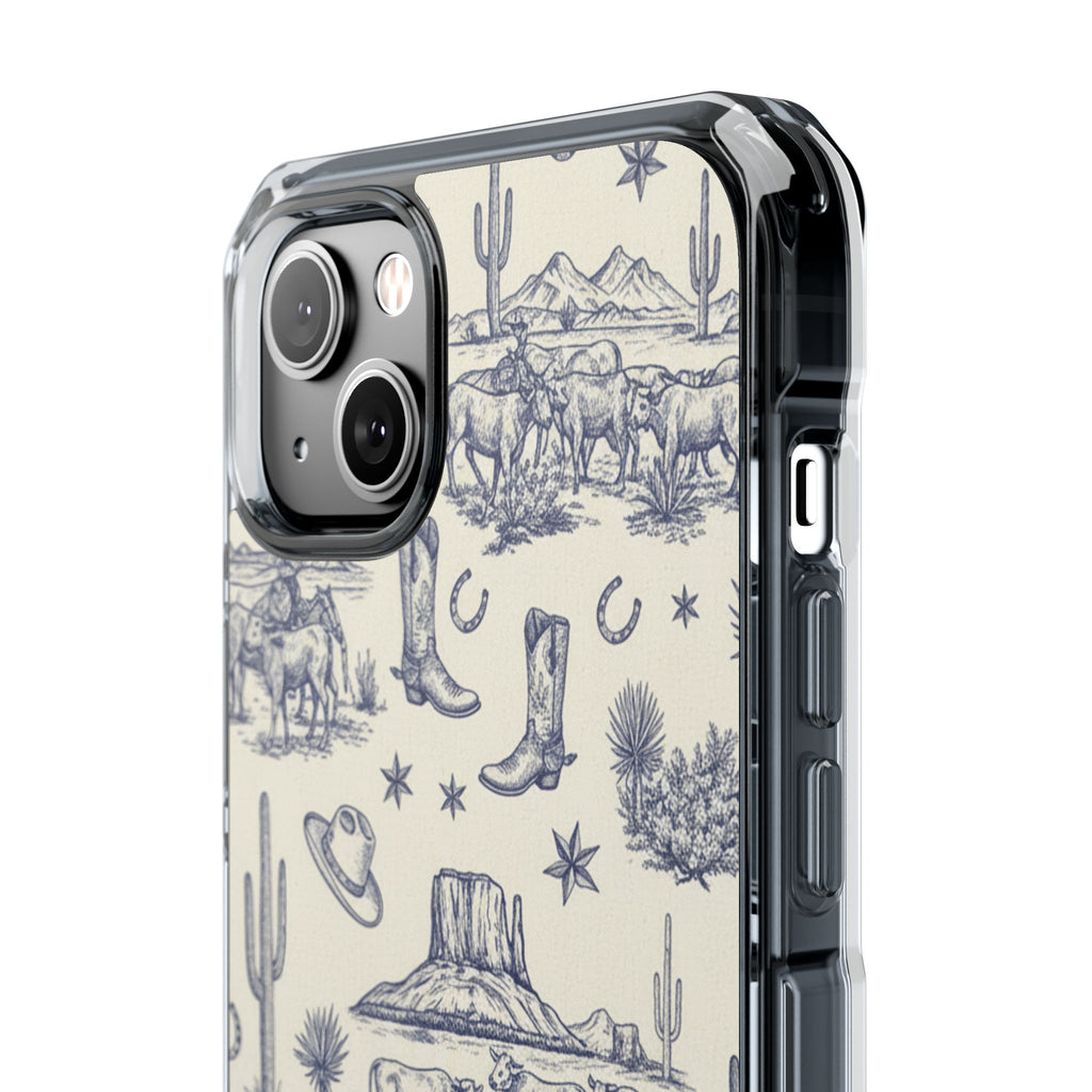 Whimsical Toile | Clear MagSafe Case