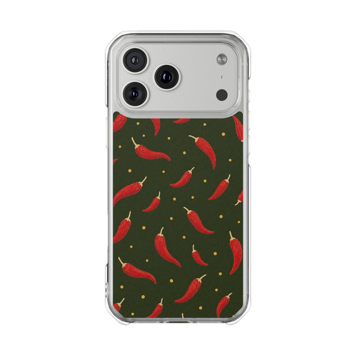 Olive Chili | Clear MagSafe Case