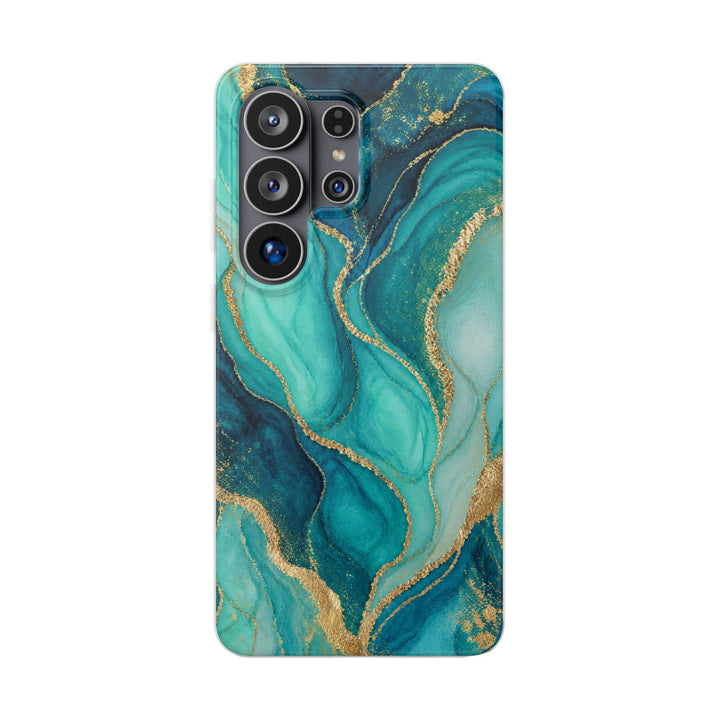 Turquoise Veins | Clear Case