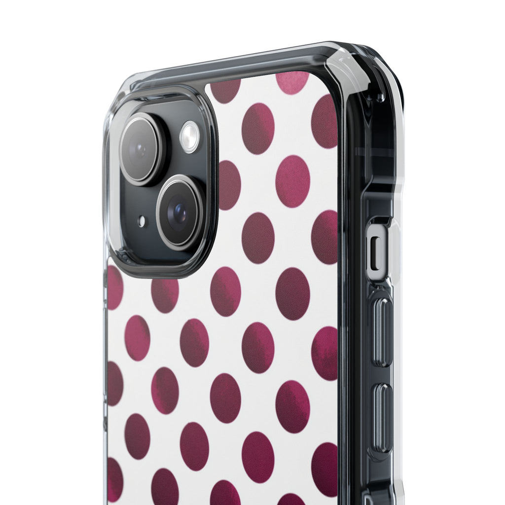 Berry Dots | Clear MagSafe Case